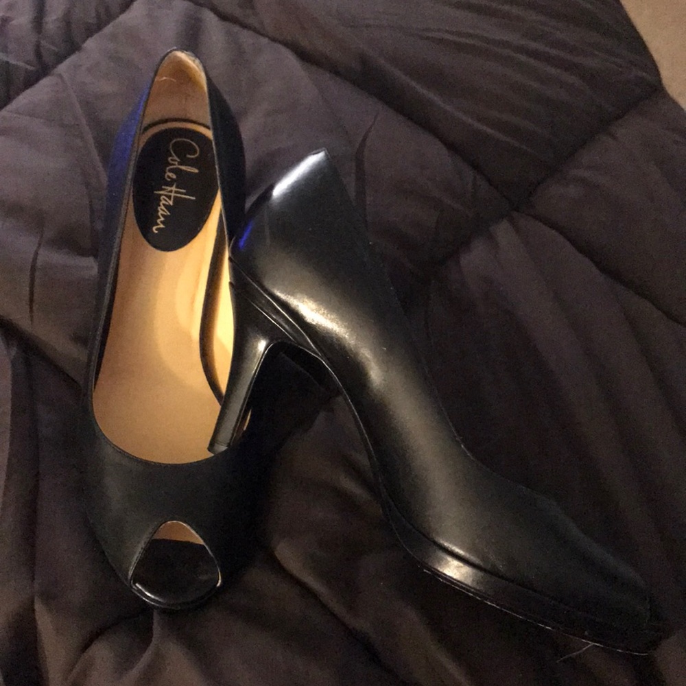 Cole Haan Nike Air peep toe pumps 8 1/2 B